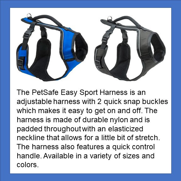PetSafe Easy Sport Harness in Blue and Black