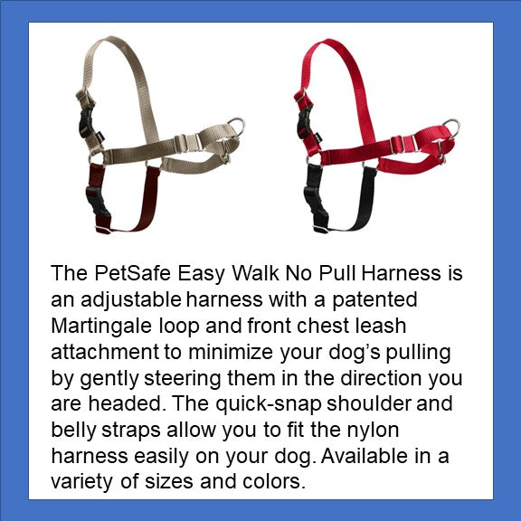 PetSafe Easy Walk Adjustable Harness with Martinale Loop for front walking