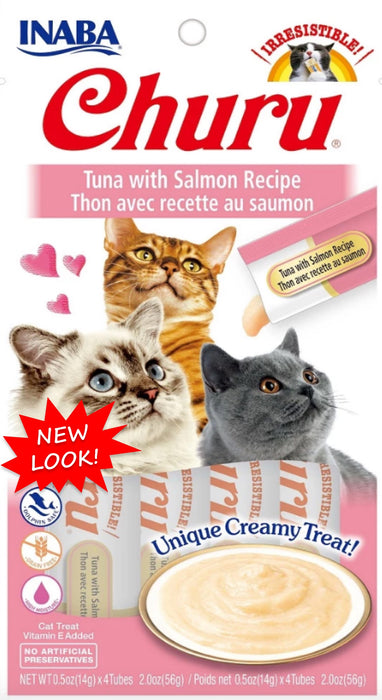 Churu Lickable Purée Tuna with Salmon 4ct