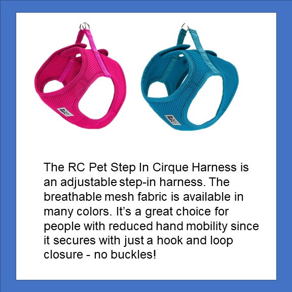 RC Pet Harness with hook and loop closure