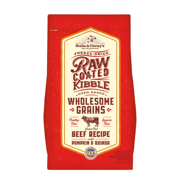 Stella & Chewy's Raw Coated Kibble with Wholesome Grains - Beef