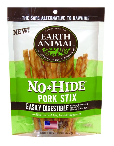 Earth Animal No Hide Pork Chew Stix 10 Pack
