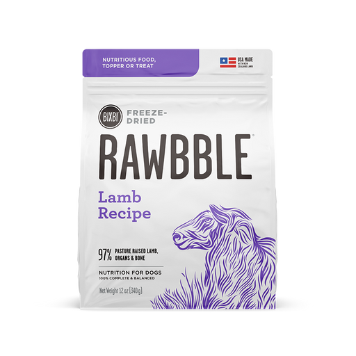 Bixbi Rawbble Freeze-Dried Dog Food, Lamb Recipe