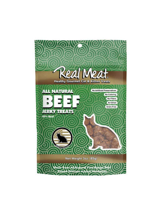 Real Meat Beef Jerky Cat Treat, 3 oz
