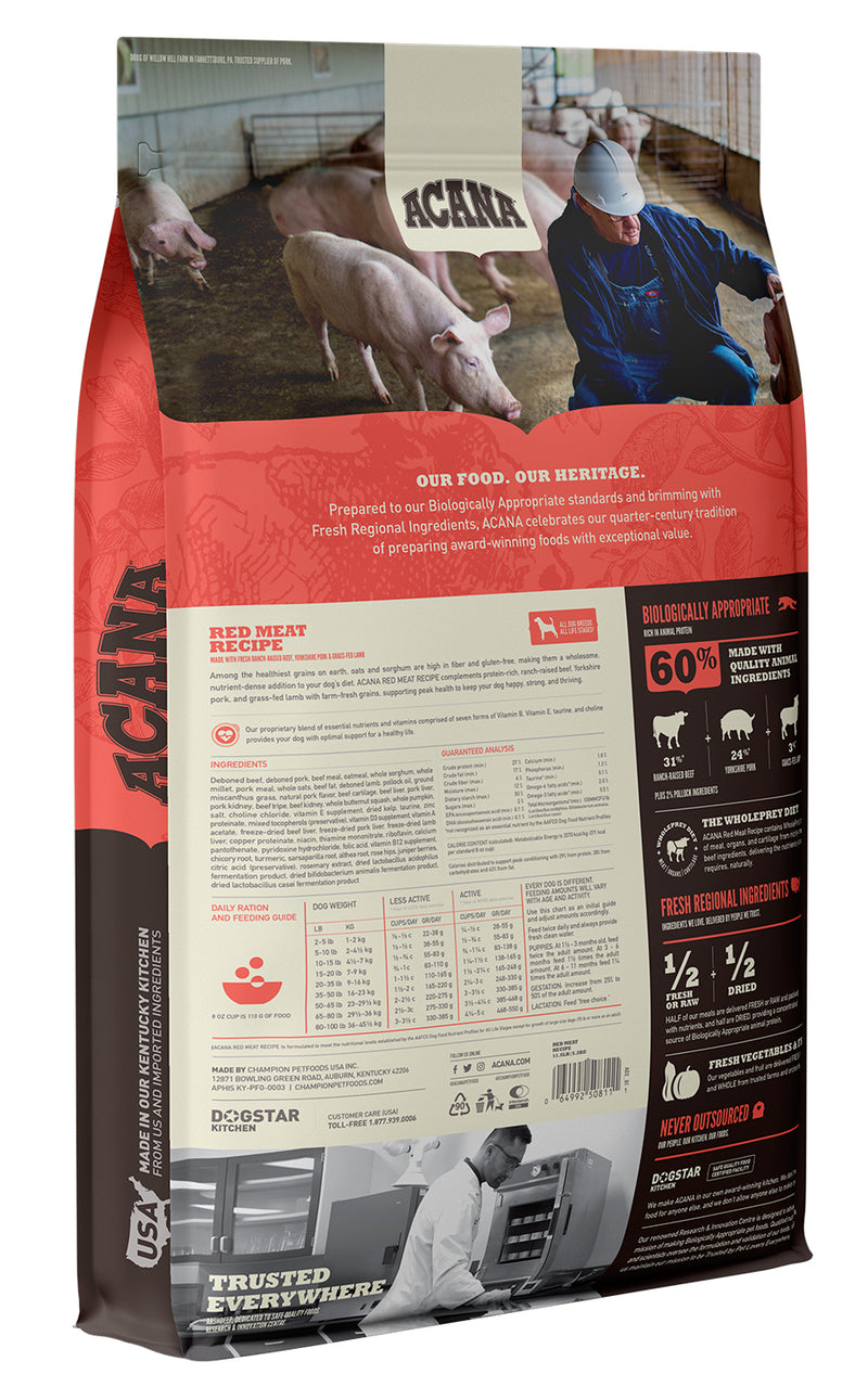 Acana Red Meat + Wholesome Grains Recipe For Dogs