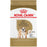 Brown and white bag of Royal Canin Adult Bulldog dry food. 