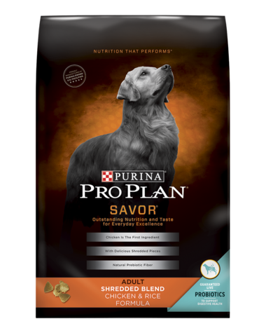 Purina Pro Plan Complete Essentials Shredded Blend Adult Chicken & Rice Formula Dry Dog Food