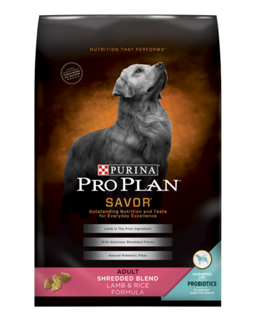 Purina Pro Plan Complete Essentials Shredded Blend Adult Lamb & Rice Formula Dry Dog Food