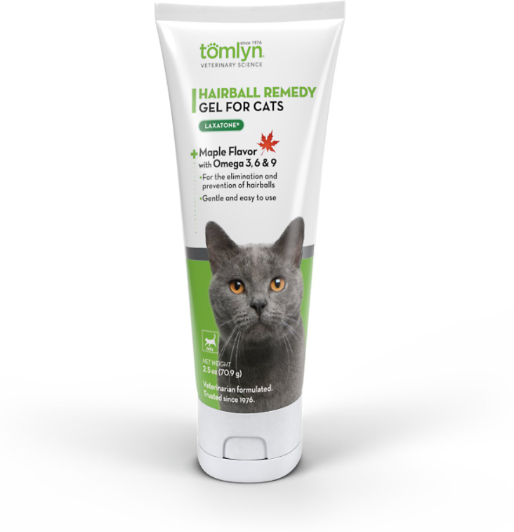 Tomlyn Laxatone Hairball Remedy Supplement for Cats, Maple Flavor 2.5oz