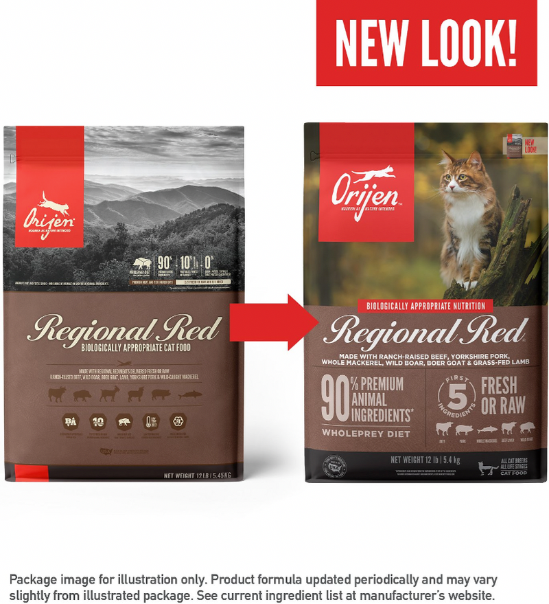 Orijen Grain-Free Regional Red Dry Cat Food