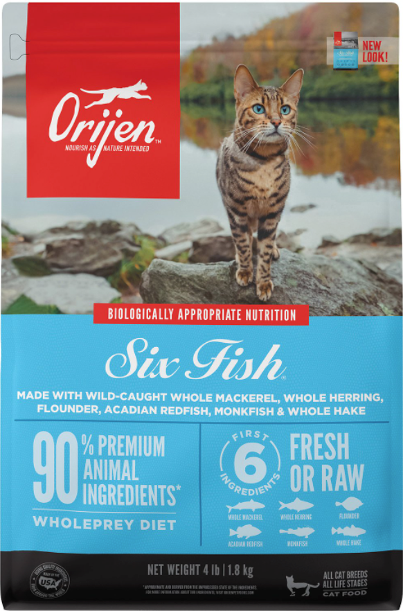 Orijen Grain-Free Six Fish Dry Cat Food