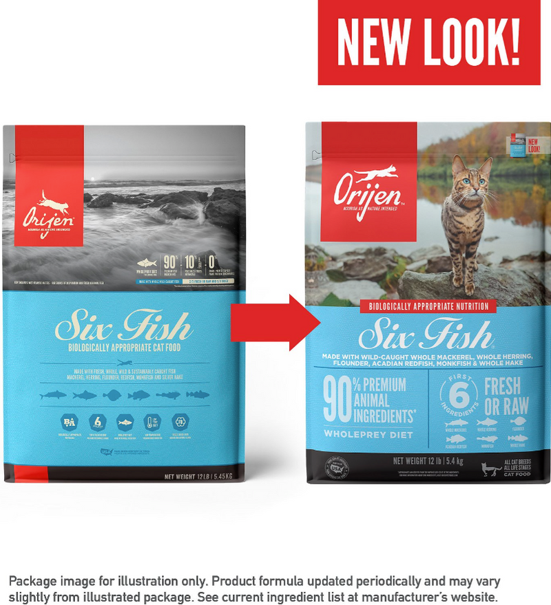Orijen Grain-Free Six Fish Dry Cat Food