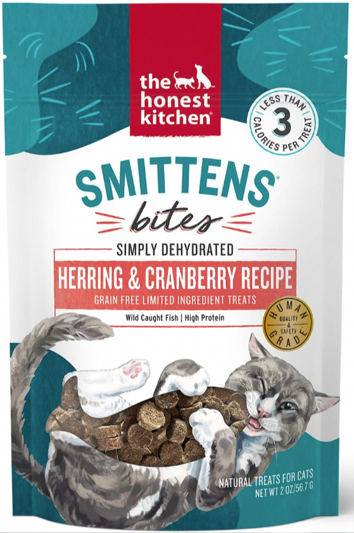 The Honest Kitchen Smittens Bites Herring & Cranberry Cat Treat 2.0oz