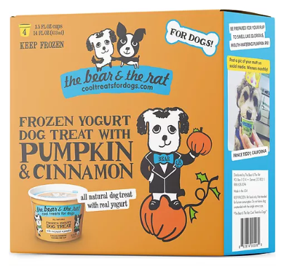 The Bear & The Rat Frozen Yogurt Treats - 4 Pack 3.5 oz Cups
