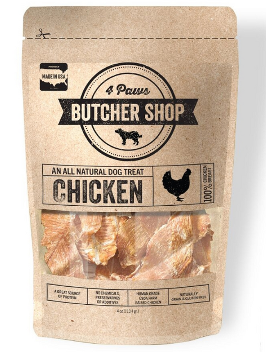 bag of 100% meat all natural dog treats in chicken flavor