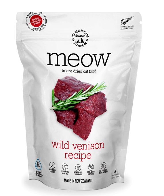 Meow Freeze-Dried Wild Venison Cat Food 1.76oz