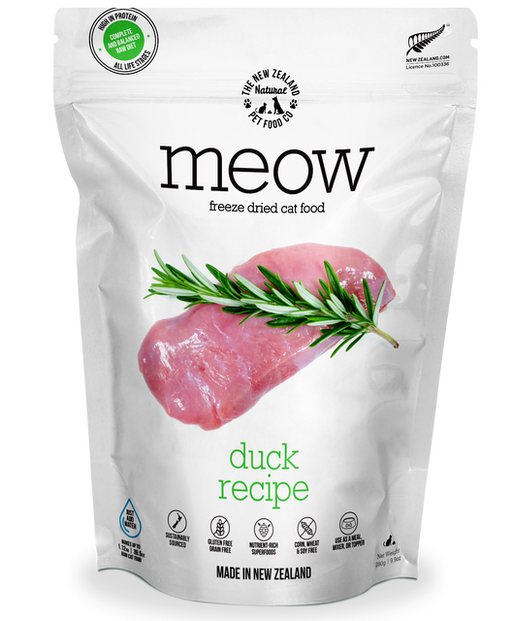 Meow Freeze-Dried Duck Cat Food 1.76oz