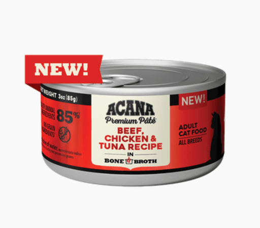 Acana Cat Premium Pate Beef, Chicken & Tuna Recipe 