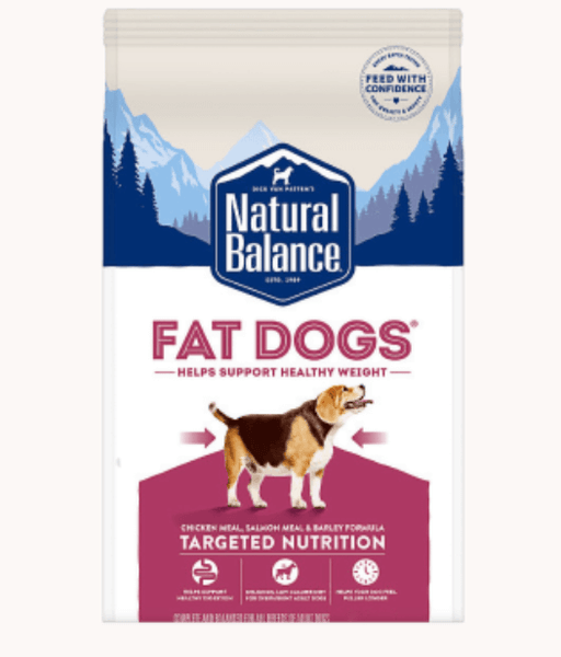 Natural Balance Targeted Nutrition Fat Dogs Low Calorie Dry Dog Food