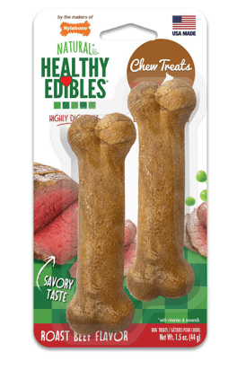 Nylabone Healthy Edibles Roast Beef 2pack 