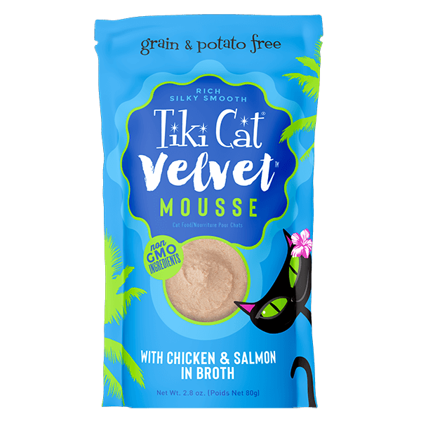 Tiki Cat Velvet Mousse Pouch