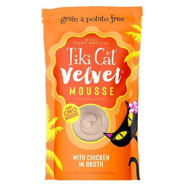 Tiki Cat Velvet Mousse Pouch