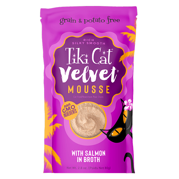 Tiki Cat Velvet Mousse Pouch