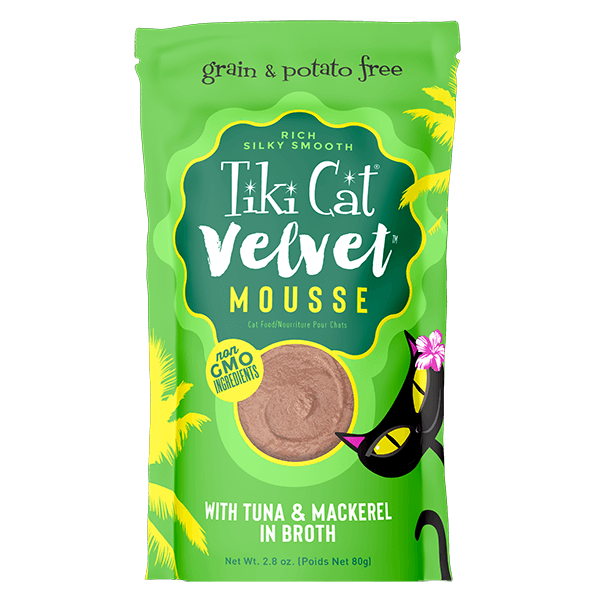 Tiki Cat Velvet Mousse Pouch