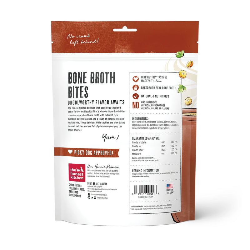 The Honest Kitchen-Bone Broth Bites - Roasted with Beef Bone Broth Carrots 8 oz
