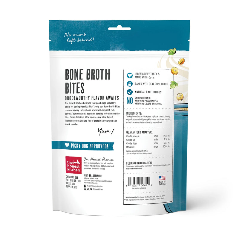 The Honest Kitchen-Bone Broth Bites - Roasted with Turkey Bone Broth Pumpkin 8 oz