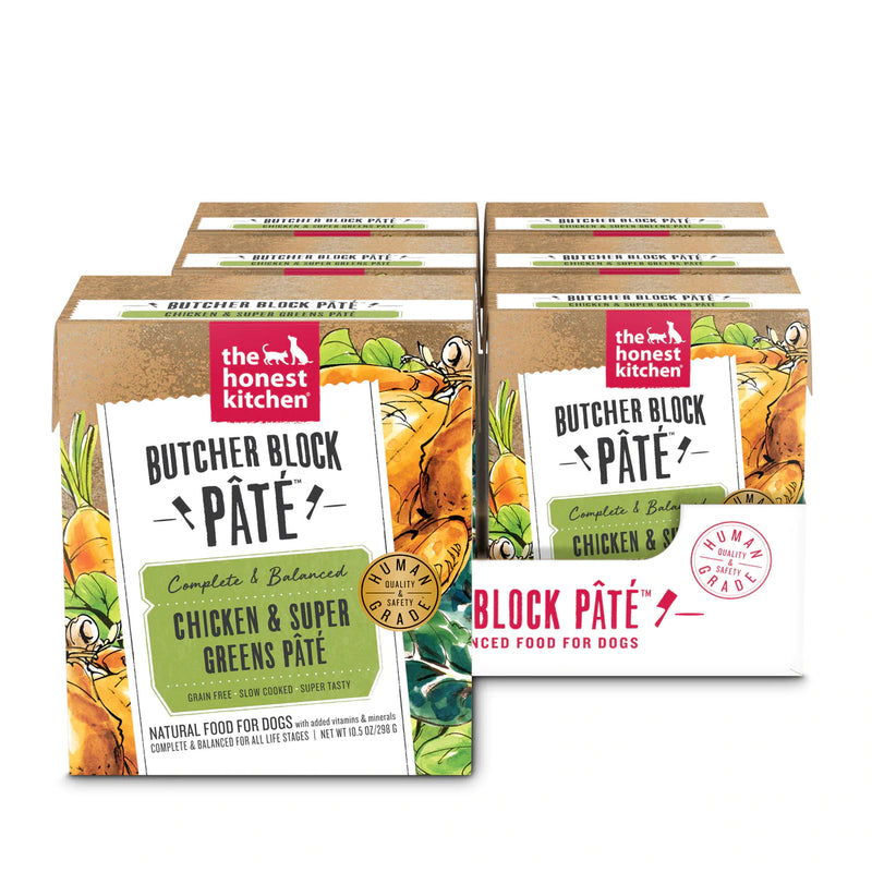 The Honest Kitchen-Butcher Block Pate Chicken Super Greens Pate 10.5oz
