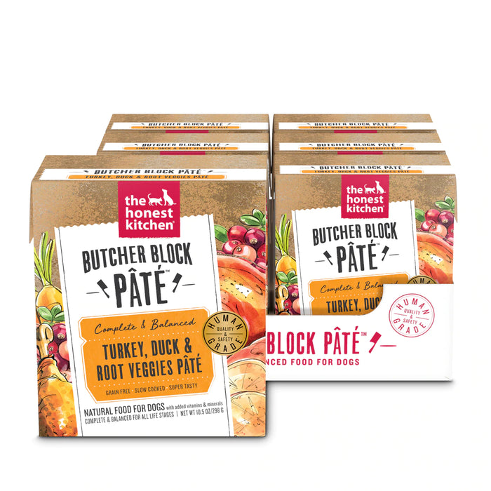 The Honest Kitchen-Butcher Block Pate Turkey, Duck  Root Veggies Pate 10.5 oz