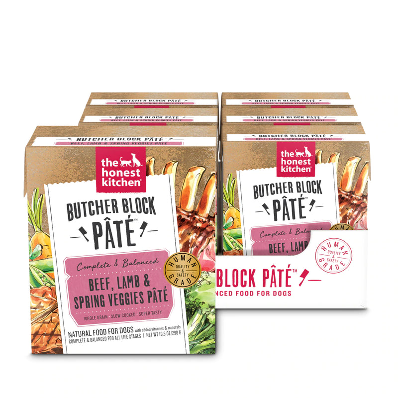 The Honest Kitchen-Butcher Block Pate Beef, Lamb  Spring Veggies Pate 10.5oz