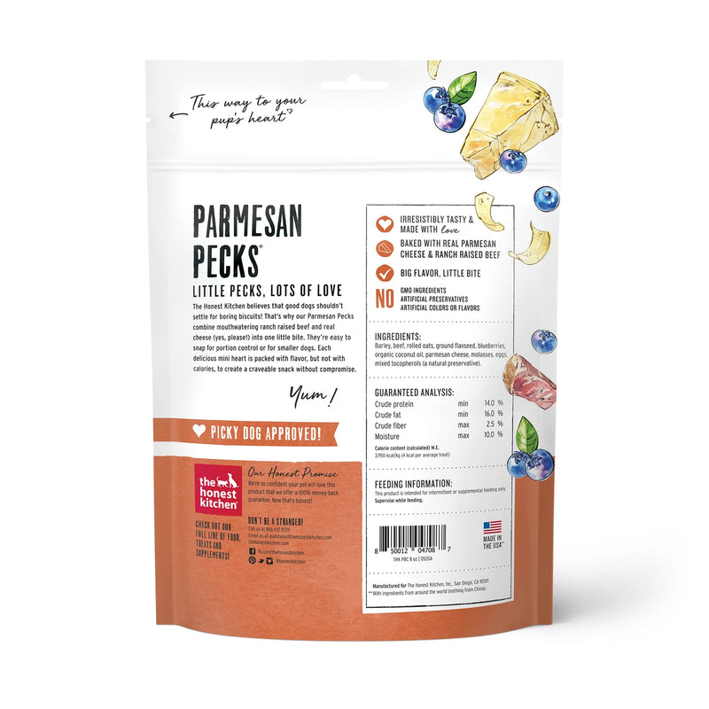 The Honest Kitchen-Parmesan Pecks - Beef, Parmesan  Blueberry Recipe 8 oz Pouch, 8oz