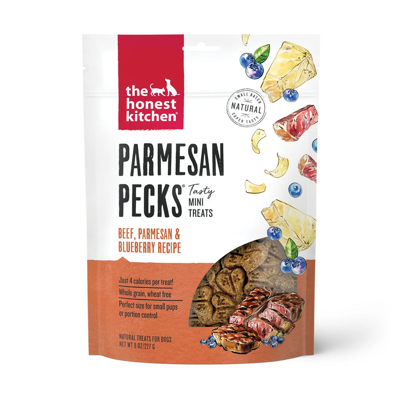 The Honest Kitchen-Parmesan Pecks - Beef, Parmesan  Blueberry Recipe 8 oz Pouch, 8oz
