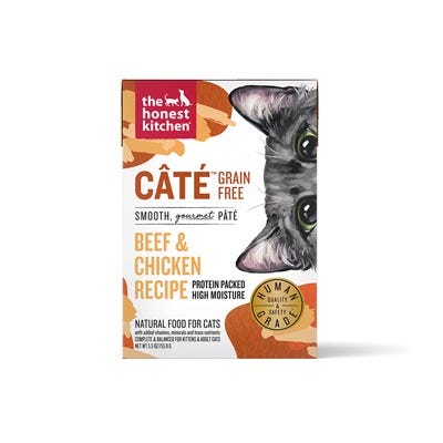 The Honest Kitchen Câté Grain Free Pate Cat Food, Beef & Chicken Recipe, 5.5 oz