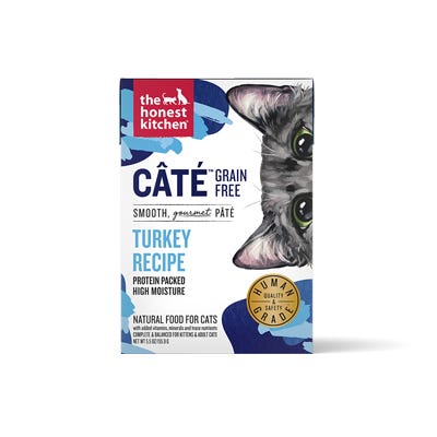 The Honest Kitchen Câté Grain Free Pate Cat Food, Turkey Recipe, 5.5 oz
