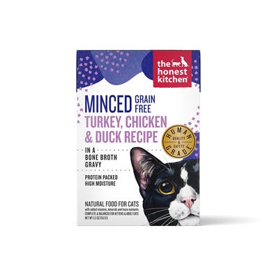 The Honest Kitchen Minced Cat Food, Turkey, Chicken & Duck Recipe, 5.5 oz