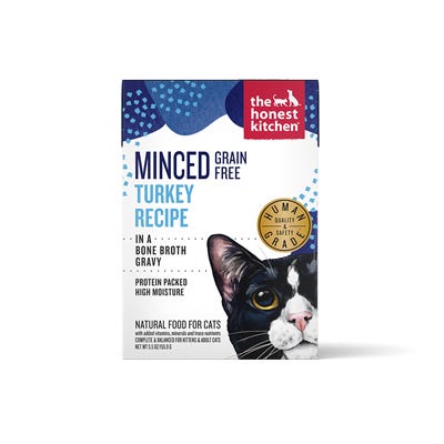The Honest Kitchen Minced Cat Food, Turkey Recipe, 5.5 oz