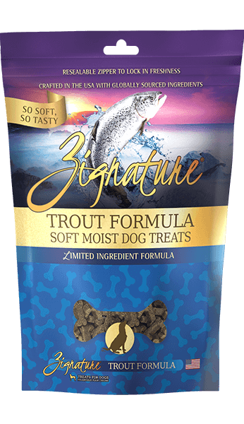 Zignature Soft Moist Treats: Trout