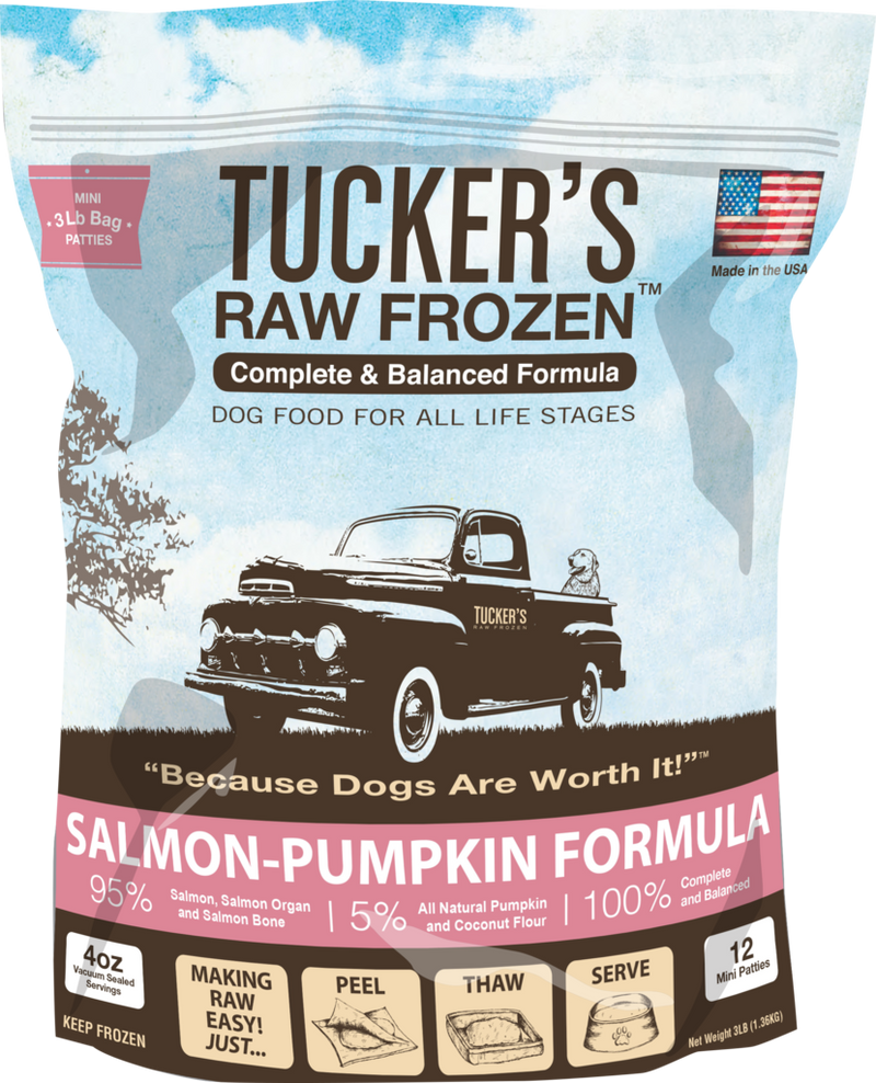 Tucker's Frozen Raw Dog Food, Salmon with Pumpkin Formula 6lb