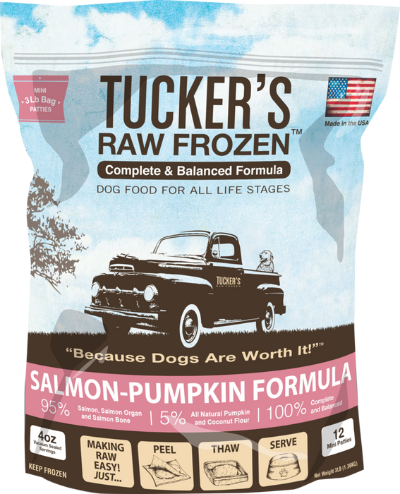 Tucker's Frozen Raw Dog Food, Salmon with Pumpkin Formula 6lb