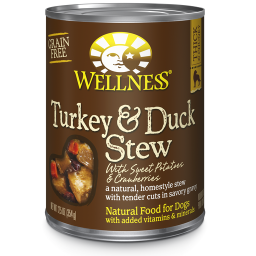 Wellness Turkey and Duck Stew Dog Food 12.5 oz