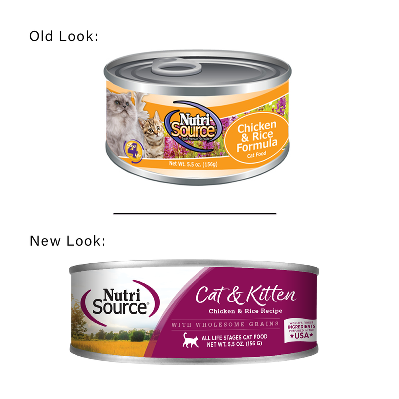 NutriSource Cat & Kitten Chicken & Rice Wet Cat Food, 5 oz