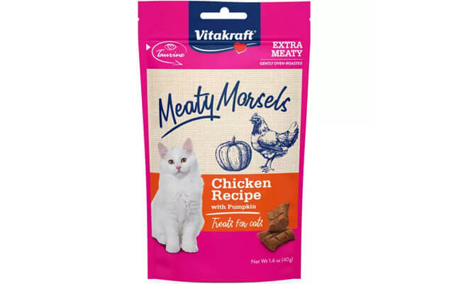 Vitakraft Meaty Morsels Cheesy Stuffed Cat Treat, Chicken