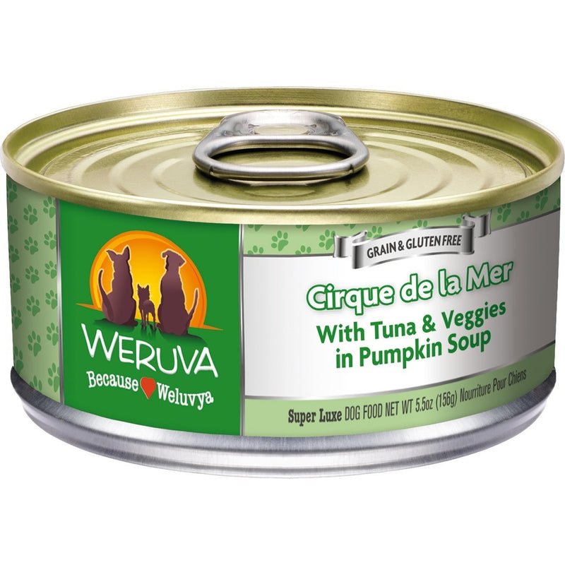 Weruva Cirque De La Mer Dog Food with Tuna & Veggies 5.5 oz