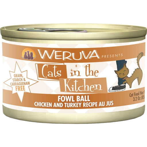 Weruva Fowl Ball Chicken & Turkey 3 oz