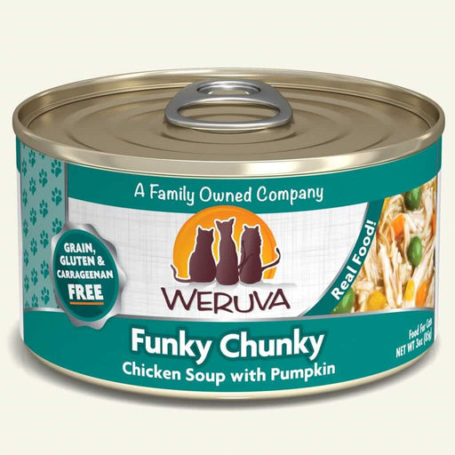 Weruva Funky Chunky Chicken Soup with Pumpkin 3 oz Wet Cat Food