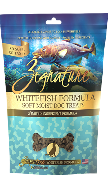 Zignature Soft Moist Treats: Whitefish