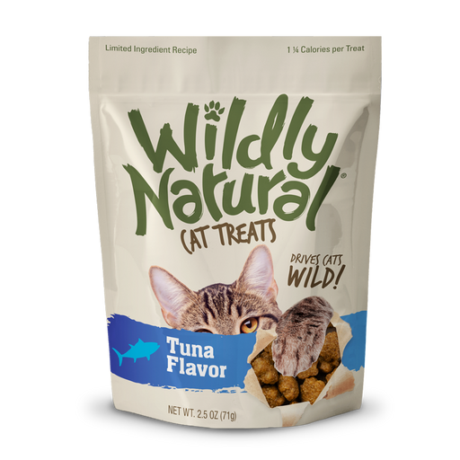 Wildly Natural Tuna Flavor Cat Treats, 2.5oz